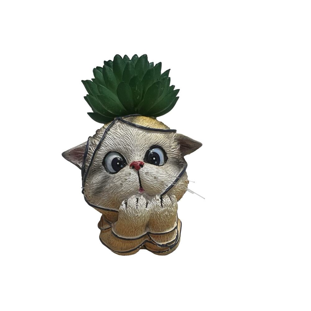 The Bradford Exchange Purr-fect Planters Cat Figurine Kayomi Harai Noodle